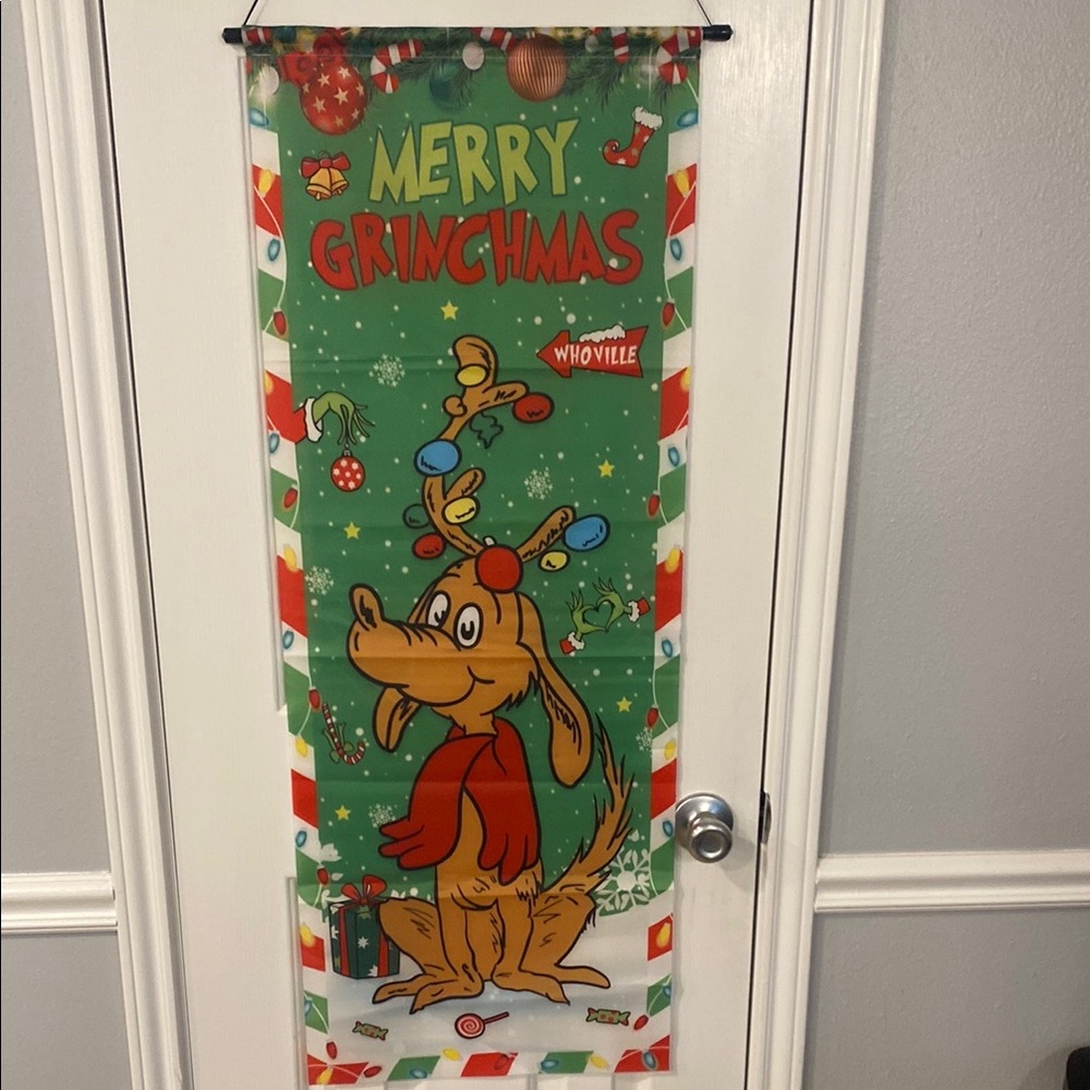 Merry Grinchmas Holiday Banner - NWOT 🛍️3/15 🛍️